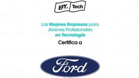  Ford Motor Company, séptima mejor empresa de tecnología para jóvenes profesionales