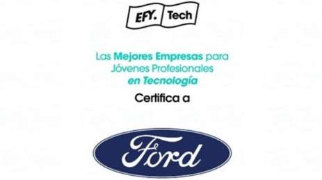 Ford Motor Company, sptima mejor empresa de tecnologa para jvenes profesionales 