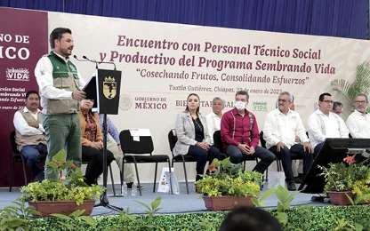 Anuncian nueva modalidad de aseguramiento del programa Programa Sembrando Vida, Regin Chiapas