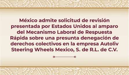 Gobierno revisar presunta denegacin de derechos colectivos en Autoliv Steering Wheels Mexico