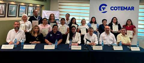 Grupo Cotemar recibi certificado sobre entornos laborales seguros 