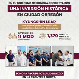 Kyungshin Lear inicia operaciones en Ciudad Obregn, Sonora